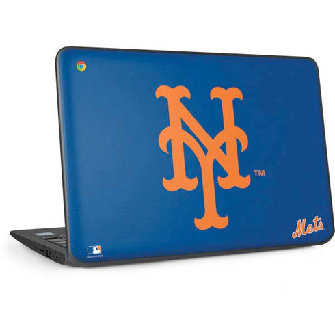 MLB New York Mets - Solid Distressed HP Chromebook Skin