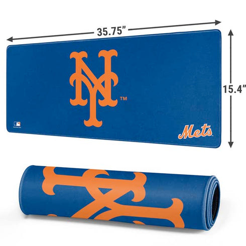 MLB New York Mets - Solid Distressed Gaming Mouse Pad