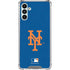 MLB New York Mets - Solid Distressed Galaxy A13 5G Clear Case