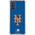 MLB New York Mets - Solid Distressed Galaxy A32 5G Clear Case