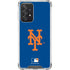 MLB New York Mets - Solid Distressed Galaxy A52 5G Clear Case