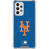 MLB New York Mets - Solid Distressed Galaxy A53 5G Clear Case