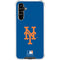 MLB New York Mets - Solid Distressed Galaxy A54 5G Clear Case