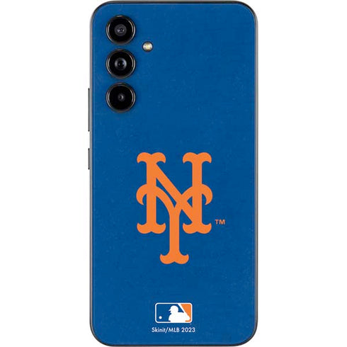 MLB New York Mets - Solid Distressed Galaxy A54 5G Skin