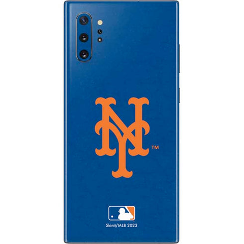 MLB New York Mets - Solid Distressed Galaxy Note 10 Plus Skin