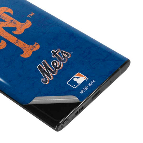 MLB New York Mets - Solid Distressed Galaxy Note 10 Skin