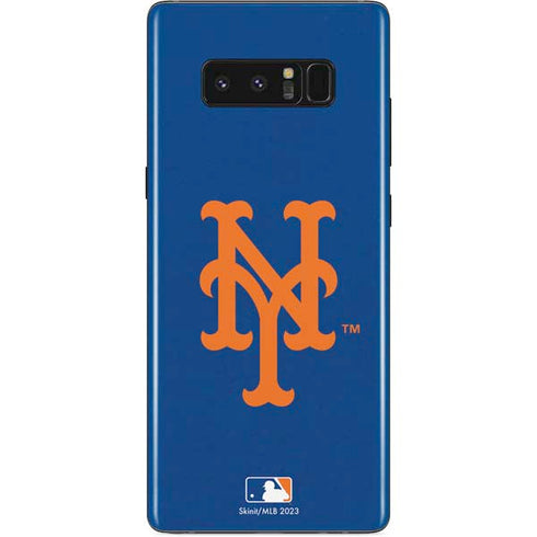 MLB New York Mets - Solid Distressed Galaxy Note 8 Skin