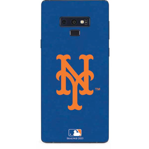 MLB New York Mets - Solid Distressed Galaxy Note 9 Skin