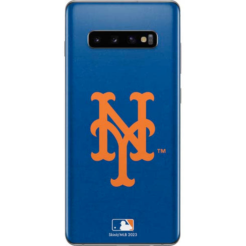 MLB New York Mets - Solid Distressed Galaxy S10 Plus Skin