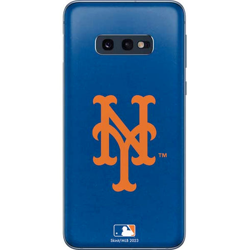 MLB New York Mets - Solid Distressed Galaxy S10e Skin