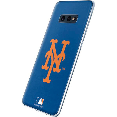 MLB New York Mets - Solid Distressed Galaxy S10e Skin