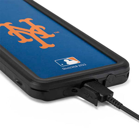 MLB New York Mets - Solid Distressed Galaxy S20 Plus Waterproof Case