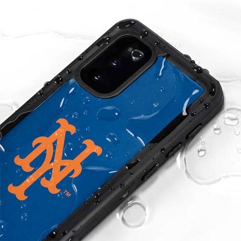 MLB New York Mets - Solid Distressed Galaxy S20 Waterproof Case
