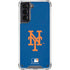 MLB New York Mets - Solid Distressed Galaxy S21 5G Clear Case