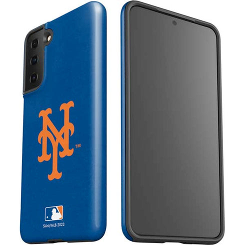 MLB New York Mets - Solid Distressed Galaxy S21 FE Pro Case