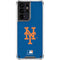 MLB New York Mets - Solid Distressed Galaxy S21 Ultra 5G Clear Case