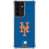 MLB New York Mets - Solid Distressed Galaxy S21 Ultra 5G Clear Case