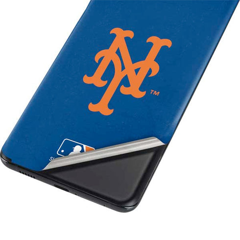 MLB New York Mets - Solid Distressed Galaxy S21 Ultra 5G Skin