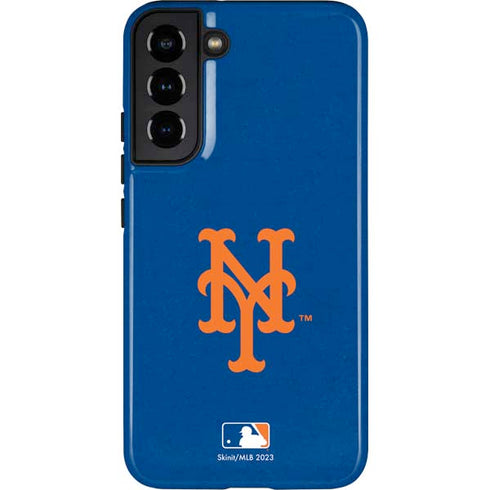MLB New York Mets - Solid Distressed Galaxy S22 Plus Pro Case