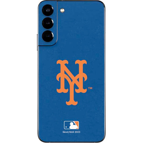 MLB New York Mets - Solid Distressed Galaxy S22 Plus Skin