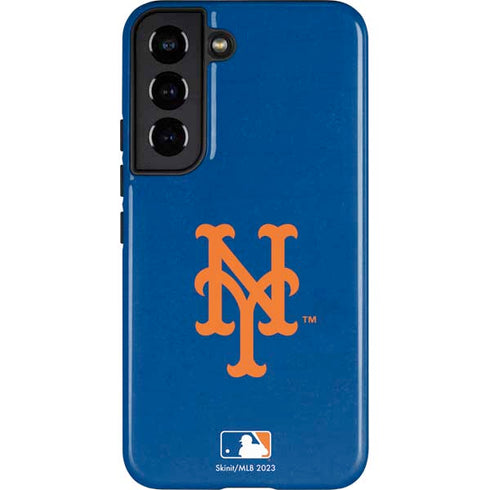 MLB New York Mets - Solid Distressed Galaxy S22 Pro Case