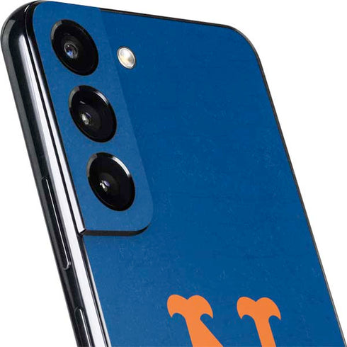 MLB New York Mets - Solid Distressed Galaxy S22 Skin