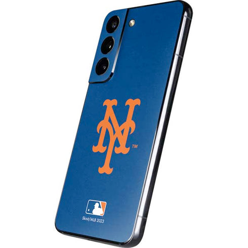 MLB New York Mets - Solid Distressed Galaxy S22 Skin