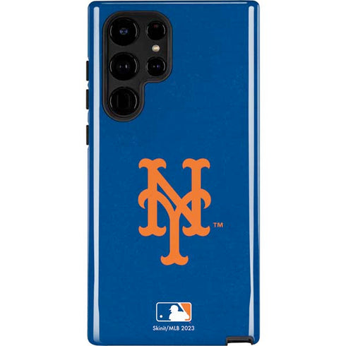 MLB New York Mets - Solid Distressed Galaxy S22 Ultra Pro Case