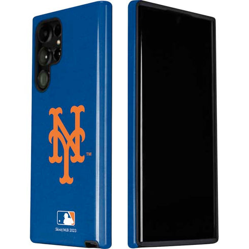 MLB New York Mets - Solid Distressed Galaxy S22 Ultra Pro Case