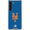 MLB New York Mets - Solid Distressed Galaxy S23 Clear Case