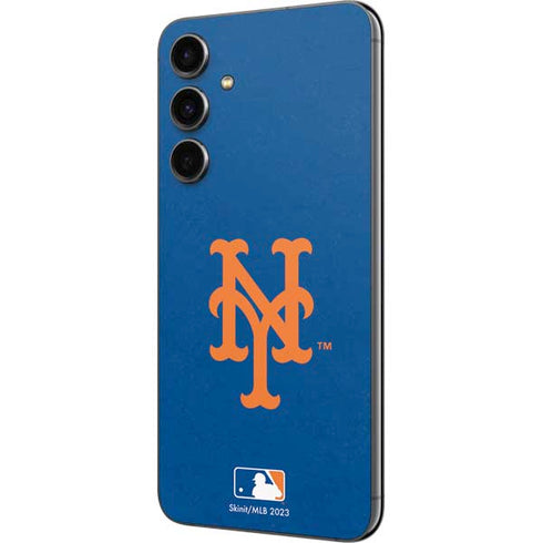 MLB New York Mets - Solid Distressed Galaxy S23 FE Skin