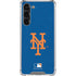 MLB New York Mets - Solid Distressed Galaxy S23 Plus Clear Case
