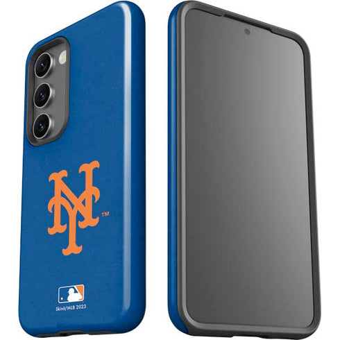MLB New York Mets - Solid Distressed Galaxy S23 Plus Pro Case