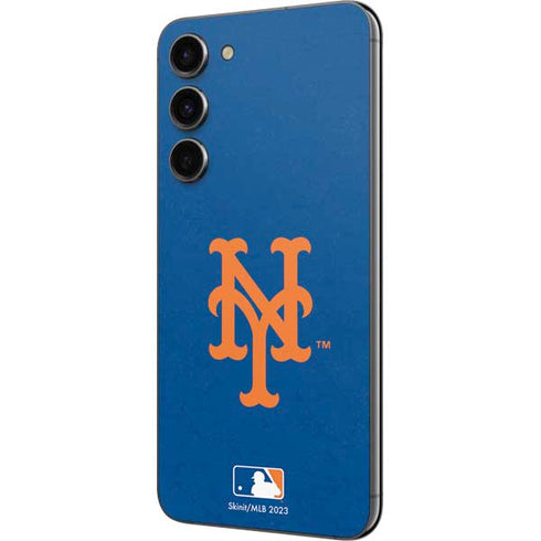 MLB New York Mets - Solid Distressed Galaxy S23 Plus Skin