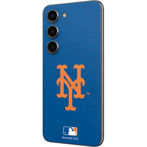 MLB New York Mets - Solid Distressed Galaxy S23 Skin