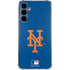 MLB New York Mets - Solid Distressed Galaxy S24 Clear Case