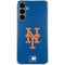 MLB New York Mets - Solid Distressed Galaxy S24 Plus Clear Case
