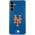MLB New York Mets - Solid Distressed Galaxy S24 Plus Clear Case