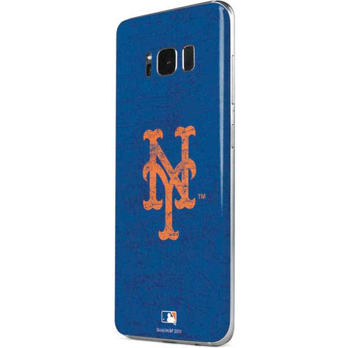 MLB New York Mets - Solid Distressed Galaxy S8 Plus Skin