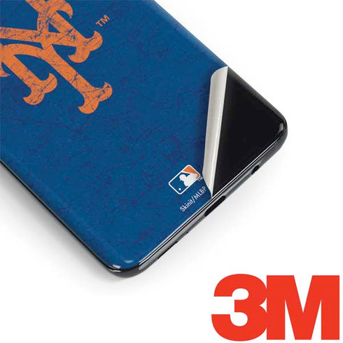 MLB New York Mets - Solid Distressed Galaxy S9 Plus Skin