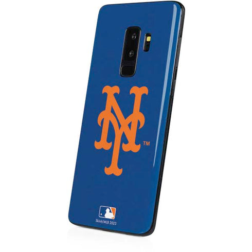 MLB New York Mets - Solid Distressed Galaxy S9 Plus Skin