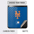 MLB New York Mets - Solid Distressed Galaxy Z Flip Skin