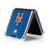 MLB New York Mets - Solid Distressed Galaxy Z Flip5 5G Clear Case