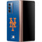MLB New York Mets - Solid Distressed Galaxy Z Fold2 5G Skin