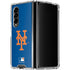 MLB New York Mets - Solid Distressed Galaxy Z Fold4 5G Clear Case