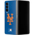 MLB New York Mets - Solid Distressed Galaxy Z Fold4 5G Skin