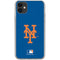 MLB New York Mets - Solid Distressed iPhone 11 Clear Case