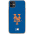 MLB New York Mets - Solid Distressed iPhone 11 Clear Case