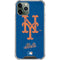 MLB New York Mets - Solid Distressed iPhone 11 Pro Max Clear Case