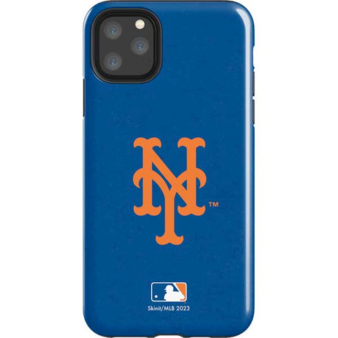 MLB New York Mets - Solid Distressed iPhone 11 Pro Max Impact Case